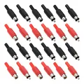 Produktbild: EMSea 40 STÜCKE Solder Cinch Stecker Adapter Audio Video Stecker Ersatz Cinch Stecker Und Buchse Stecker Jack (10 Rot/Schwarz Stecker & 10 Rot/Schwarz Buchse)