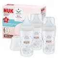 Produktbild: NUK Perfect Match Babyflaschenset | Ab 3 Monate | Passt sich dem Baby an |Temperature Control | Anti-Colic | 260 ml | BPA-frei | Silikontrinksauger, Medium | Regenbogen | 3 Stück