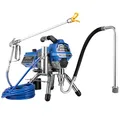 Produktbild: STAKO ST-595PRO Airless Farbspritzgerät 2800 W – 220 bar, 3 L/min – Hydrodynamisches Farbsprühsystem für 30.000 m²/J – Spritzpistole + 15 m Schlauch + Verlängerung – Für Innen & Außen, Wasser-/Lösemit