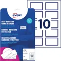 Produktbild: 200 AVERY Zweckform Namensetiketten, 80 x 50 mm, Rahmen blau