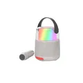 Produktbild: Mobility on Board, KS-80 Leuchtender Bluetooth-Lautsprecher mit Karaoke Modus und Mikrofon für Sprachwechsel, Grau