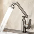 Produktbild: MIDINGCHAI Wasserhahn Bad, Wasserhahn Bad Hoch, 1080 Grad Drehbarer Wasserhahn mit Schlauch, Ideal Standard Waschtischarmatur mit 2 Strahlarten, Bleifrei/Nickelfrei Edelstahl Für Badezimmer