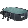 Produktbild: Gre Stahlwand-Pool Kea 500 cm x 300 cm x 120 cm Oval Graphit