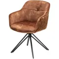 Produktbild: riess-ambiente Stuhl, Braun, Textil, 58x82x60 cm, Esszimmer, Stühle, Esszimmerstühle, Armlehnenstühle