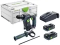 Produktbild: Akku-Bohrhammer Festool 18 V BHC 18 HPC 4,0 I-Plus mit 2x 4,0 Ah Akku und Ladege
