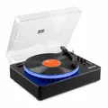 Produktbild: RP162LED Schallplattenspieler mit LED Licht, moderner Bluetooth Plattenspieler mit Lautsprecher, Record Player, beleuchteter Turntable Vinyl Player, BT In, BT Out, AUX, USB Playback und Encodierung