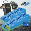 Produktbild: Sanders Auffahrkeile für Wohnmobil - ideales [2er Set] Robuste Stufenkeile für maximalen Halt - Auffahrkeile für Wohnwagen Wohnmobil & Anhänger - Keile - inkl. Tasche & Wasserwaage