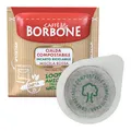 Produktbild: Caffè Borbone Kaffee Kompostierbare Pods, Recyclebare Verpackung, Rote Mischung - 50 stück - Kompatibel mit ESE System Papier Pads 44 mm…
