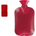 Produktbild: Fashy Waermflasche Doppellamelle l rot (2 l, Bettflasche ohne Bezug) (104455)