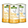 Produktbild: Schecker Nassfutter - Hundemenü Geflügel Light mit Kartoffeln, Karotten, Waldbeeren & Ei - Nassfutter für Hunde - Diätfutter 3 x 410g