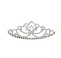 Produktbild: Katara Diadem Zubehör Strass Diadem Haarspange für Kinder, Damen, Cinderella Haarreif, Fasching, Karneval, Krone, Mädchen, Prinzessinen