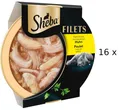 Produktbild: (EUR 37,45 / kg)  SHEBA FILETS Huhn Hühnchenbrustfilet Snack: 16 x 60 g Schalen