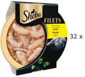 Produktbild: 32 x 60 g SHEBA Schale FILETS Huhn (€ 29,11/kg) Katzensnack Hühnchenbrustfilet