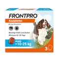 Produktbild: FRONTPRO Hund L - Kautablette gegen Zecken & Flöhe (Hunde 10 bis 25 kg) - 3X Kautabletten für 3 Monate Schutz