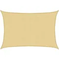 Produktbild: vidaXL Sonnensegel Sandfarbe 4,5x3,5 m 100% Polyester Oxford 4000574