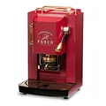 Produktbild: Faber Pro Deluxe Kaffeemaschine aus Messing mit Waffeln aus Ese Papier 44 mm (Cherry Red)