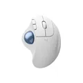 Produktbild: ERGO M575S kabelloser Trackball – Offwhite + Blaue Kugel