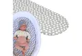 Produktbild: BabyLux Spannbettlaken BABYLUX Spannbettlaken Kinderwagen Baby Spannbetttuch Wiege Bettlaken, 95. Herzen Grau