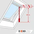 Produktbild: Original Velux Bedienungsstange 80 cm für VELUX Schwingfenster ZCZ 080