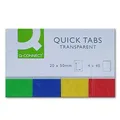 Produktbild: (0,02€/Blatt) Q-Connect Haftnotizen Transparent 4 x 40 Blatt, 20 x 50 mm