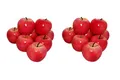 Produktbild: rukauf 16x Deko Äpfel Apfel ROT Kunstobst Kunstgemüse künstliches Obst Gemüse Früchte Dekoration