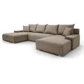 Produktbild: Kaiser Möbel Ecksofa, Hellbraun, Holz, 6-Sitzer, Füllung: Polyurethan (PUR),Komfortschaum, U-Form, 348x93x188 cm, Wohnzimmer, Sofas & Couches, Wohnlandschaften, Wohnlandschaften in U-Form