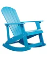 Produktbild: Beliani Moderner Muskoka Garten-Schaukelstuhl in Blau mit Breiten Armlehnen Adirondack