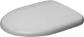 Produktbild: Duravit WC Sitz Architec mit SoftClose Scharniere edelstahl, weiß, 0069690000