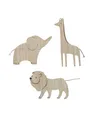 Produktbild: VERTBAUDET 3er Set Dschungeltiere Wanddeko beige TU