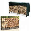 Produktbild: METALL HOLZLAGER MIT PLANENABDECKUNG 200x116x36 CM