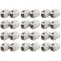 Produktbild: 24 CAT7 Patchkabel Verbinder Kupplung RJ45 Verlängerung LAN DSL Adapter Keystone