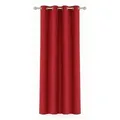 Produktbild: Bestlivings Vorhang „Ellen“ mit Ösen (1 St), Ösen, blickdicht, einfarbig, waschbar bei 30°C, bügelleicht, strapazierfähig, formstabil rot 140 cm x 145 cm