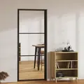 Produktbild: Vidaxl - Innentür Esg Glas Und Aluminium 83x201,5 Cm Schwarz