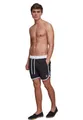 Produktbild: Urban Classics Herren Retro Swimshorts – Schnelltrocknende Badeshorts aus Polyester mit Kordelzug, elastischem Bund & Retro Design, ideal für Strand, Pool & Urlaub,Blk/Wht,S