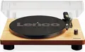 Produktbild: Lenco Plattenspieler LS-50 mit USB-Anschluss, im Holzgehäuse mit eingebauten Lautsprechern und integriertem Verstärker, 2 x 3 Watt
