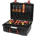 Produktbild: Werkzeug-Set Basic Set L electric rot/gelb, 18-teilig, mit Koffer