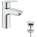 Produktbild: Quickfix Start - Waschtischarmatur Mit Push-open Ablaufgarnitur, Coolstart, Chrom 23551002 - Grohe