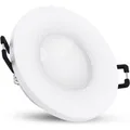 Produktbild: SSC-LUXon BEDA Einbaustrahler Weiß Rund Flach IP65 mit LED Modul 4W Warmweiß für Bad & Außen