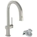 Produktbild: hansgrohe Aqittura M91 Küchenarmatur 76803800 Ausziehauslauf, 1jet, Edelstahl Finish