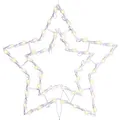 Produktbild: Fenster-Deko: Motiv Weihnachts-Stern 50 LED warm weiß Trafo Weihnachtsdeko 42 cm