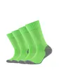 Produktbild: Camano Kinder Sportsocken Kinder verstärkte Sohle weich Baumwolle Anti Feuchtigkeit PRO TEX pro tex 4er Pack 23/26 green flash