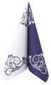 Produktbild: APARTina Servietten Ornamente 40x40 cm stoffähnlich Airlaid, stoffähnliche Hochzeitsservietten Serviette Hochzeit Einwegserviette - BELLISSIMA dunkelblau