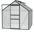 Produktbild: Gewächshaus VENUS 3800 195x195x197cm schwarz, Gartenhaus HKP 4mm