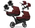 Produktbild: KUNERT Zwillings-Kombikinderwagen 3 in1 Zwillingskinderwagen BOOSTER mit schwarzem Rahmen, Zertifiziert von TUV NORD und ZETOM, entspricht EN 1888-1:2018
