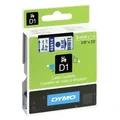 Produktbild: DYMO D1 Schriftbandkassette blau auf weiß 9mm / 7 Meter
