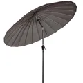 Produktbild: Angel Living Shanghai 250cm Sonneschirm Gartenschirm mit Kurbel,UV-Schutz, Terrassenschirm belüftet, Marktschirm für Terrasse, Garten, Balkon Grau