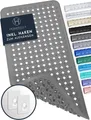 Produktbild: Homerella Badematte rutschfest Hautsensitiv 88x39cm, INKL. AUFHÄNGUNG, Antirutschmatte Badewanne BPA frei, Duschmatte schimmelresistent & maschinenwaschbar