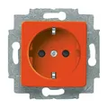 Produktbild: Busch-Jaeger 20 EUCQ-14-212 Schutzkontakt-Steckdose, 50 x 50 mm, mit erhöhtem Berührungsschutz, ohne Aufdruck, für SV/ZSV, orange glänzend, Busch-Duro 2000, Reflex SI