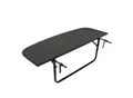 Produktbild: DEGAMO Balkonhängetisch 120x40cm, Metall + Polyrattan schwarz
