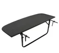 Produktbild: Balkontisch Balkonklapptisch Balkonhängetisch klappbar 120x40cm Rattan schwarz